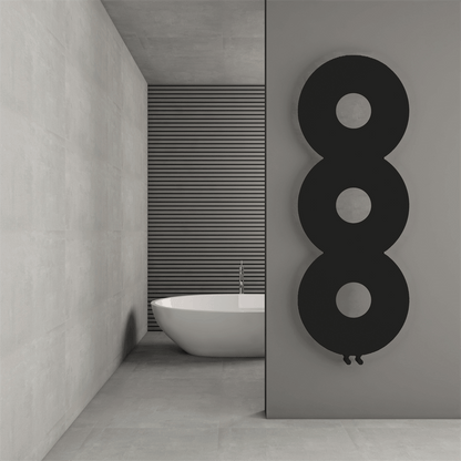 Carisa Rochester İnce Tasarım Çelik Radyatör Modern Tasarım Siyah