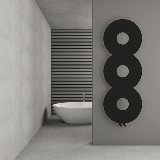 Carisa Rochester İnce Tasarım Çelik Radyatör Modern Tasarım Siyah