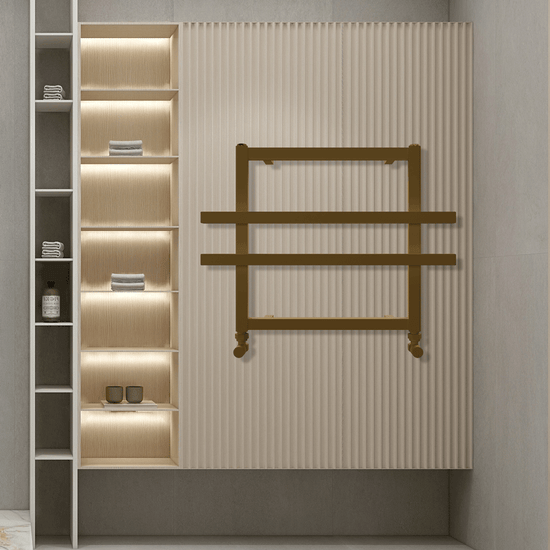 Carisa Ajax Alüminyum Havlupan 0450 x 0600 mm 2 Dilim Rose Gold MRP Standart Bağlantı