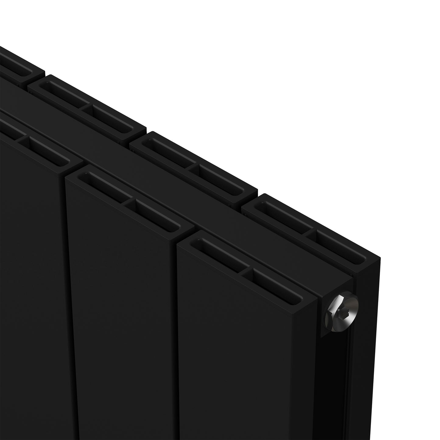 Carisa Nemo Double Alüminyum Radyatör Siyah Standart Bağlantı