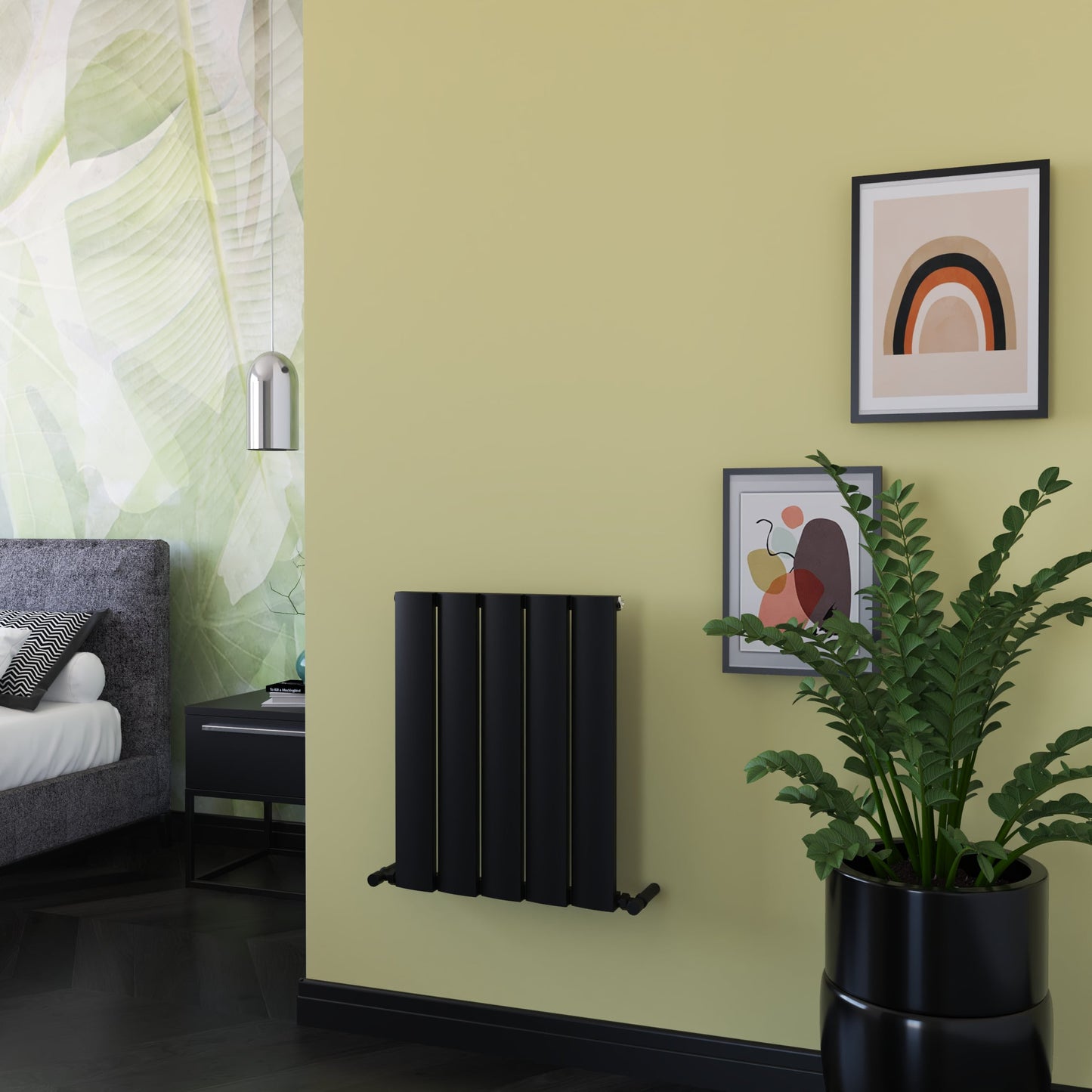 Carisa Step Yatay Alüminyum Radyatör Modern Tasarım Siyah