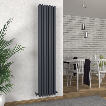 Carisa Tubo Alüminyum Radyatör Antrasit Standart Bağlantı