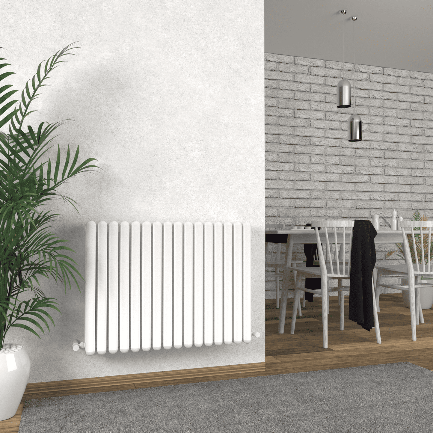 Carisa Tubo Alüminyum Radyatör Beyaz Standart Bağlantı