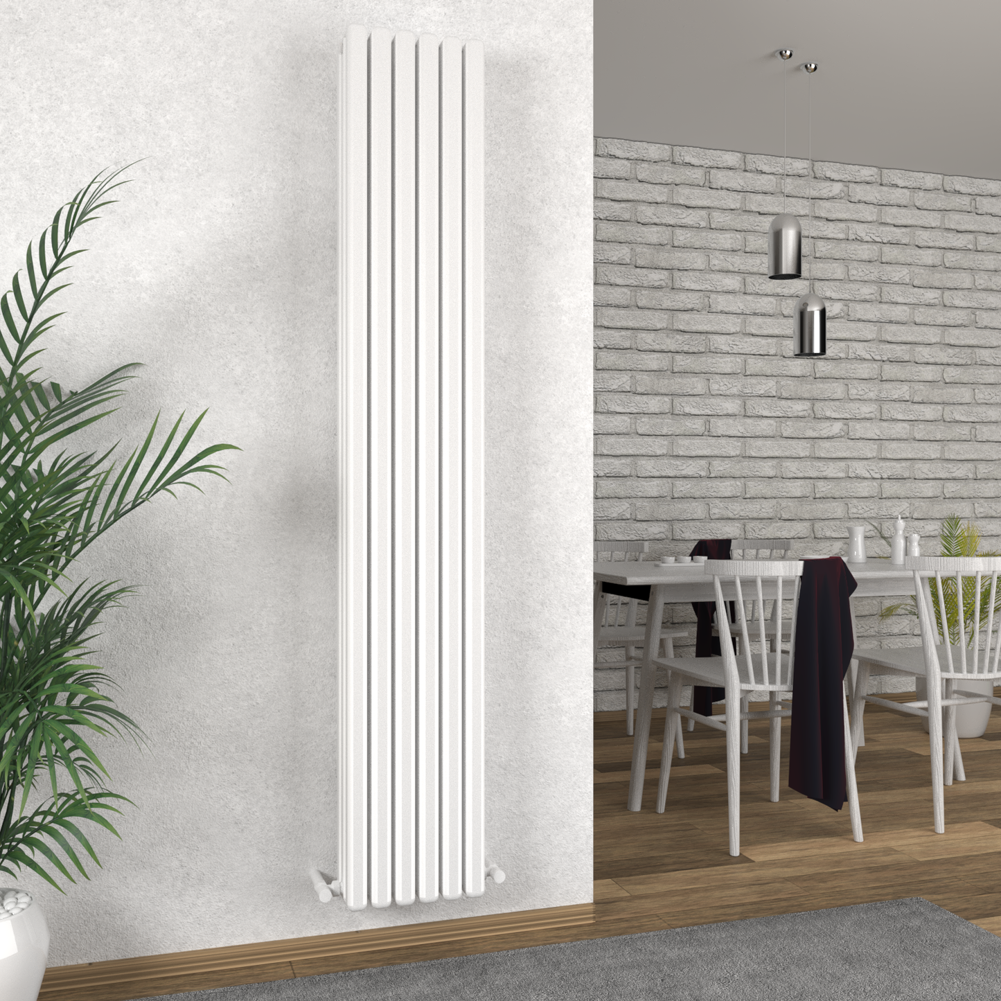 Carisa Tubo Alüminyum Radyatör Beyaz Standart Bağlantı