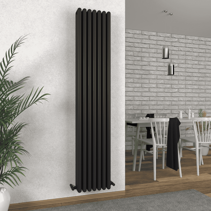 Carisa Tubo Alüminyum Radyatör Siyah Standart Bağlantı