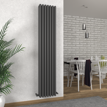 Carisa Tubo Alüminyum Radyatör Antrasit Standart Bağlantı