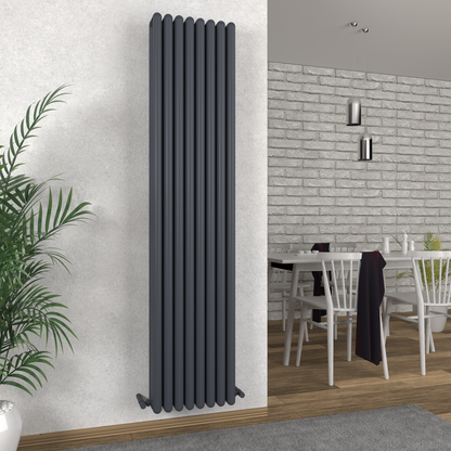 Carisa Tubo Alüminyum Radyatör Antrasit Standart Bağlantı