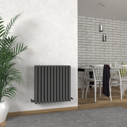 Carisa Tubo Alüminyum Radyatör Antrasit Standart Bağlantı